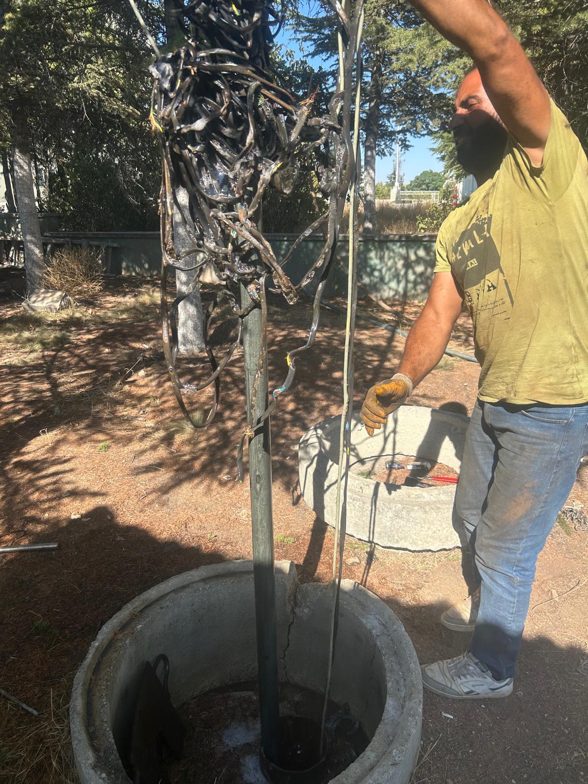 Kuyuya düşen pompanın çıkarılması